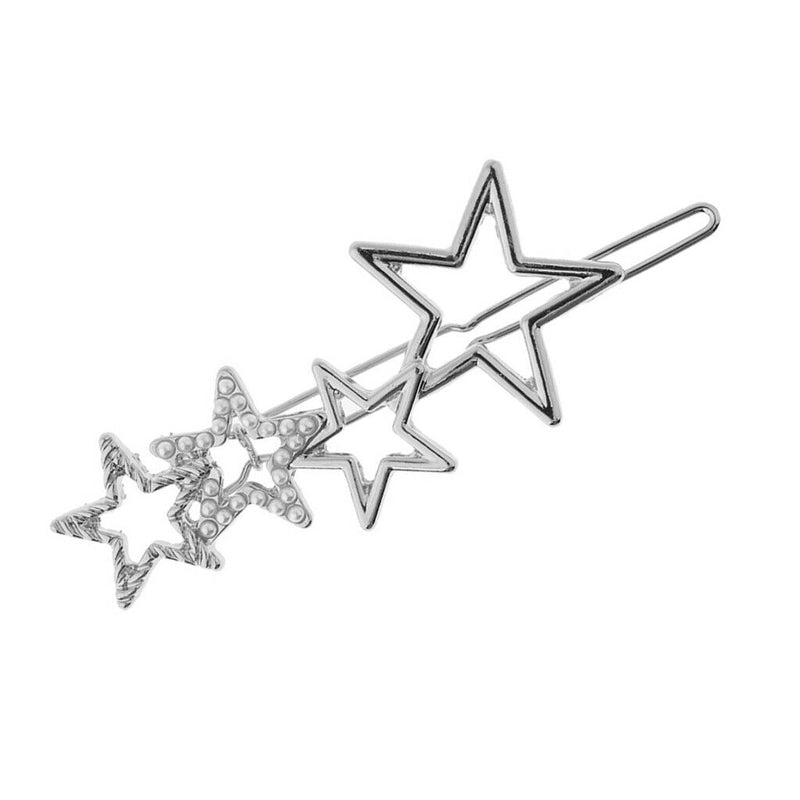 4x Hairpin Clip Snap Clip Barrette Zipper Clip