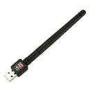 150Mbps High Speed USB WiFi Wireless LAN Adapter Long Range 2dBi Anten DVA