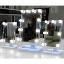 USB Makeup Mirror LED Light 10 Bulbs Lighted Dimmable Lamp Beauty Christmas Gift