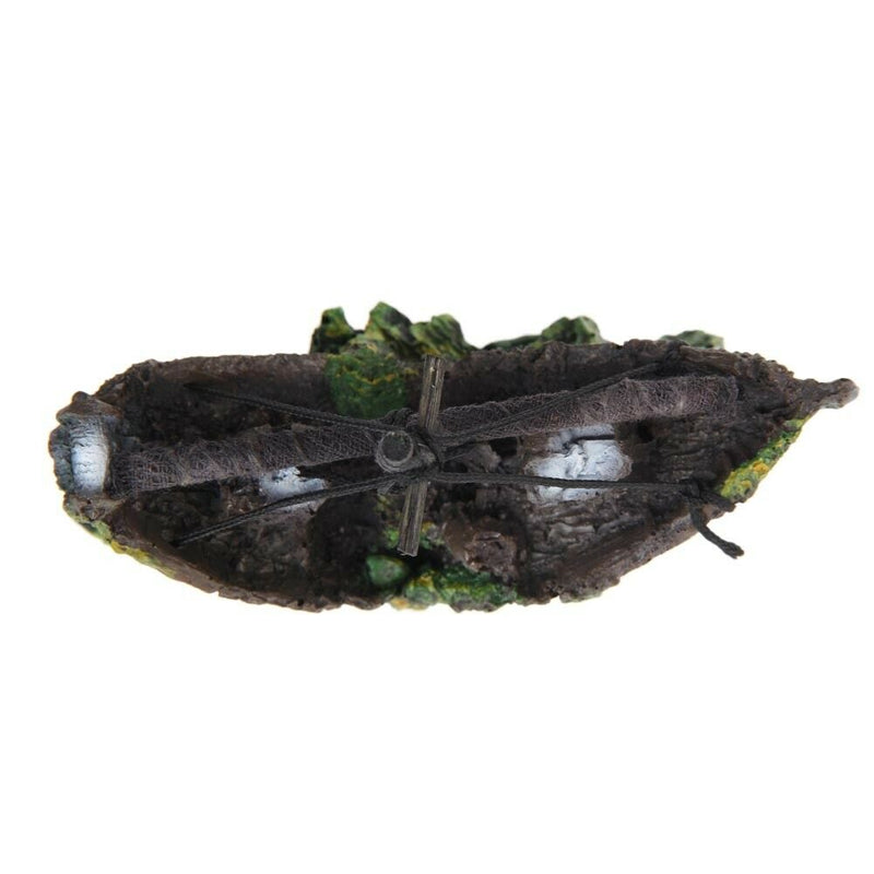 Fish Tank Decoration Cave Decor Sailing Boat Shipwreck Aquarium Sunk Ship