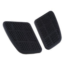 2x Rubber Black Fuel Tank Traction Pad Gas Side Knee Grip Protector Decals