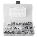 125pcs 304 Stainless Steel Hexagon Lock Nuts Nylon Insert Self Locking Nuts