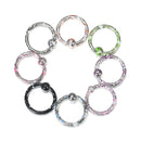 8Pcs/Lots Seamless Hinged Segment Sleeper Ring Hoop Ear Lip Nose Septum Piercing