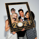 2021 Happy New Year Photo Booth Props Paper Photo Frame Xmas Decors For ParS Hn
