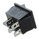 2 Pcs Black 4 Pins DPST On/Off Rocker Switch AC 250V/15A 125V/20A R4J1