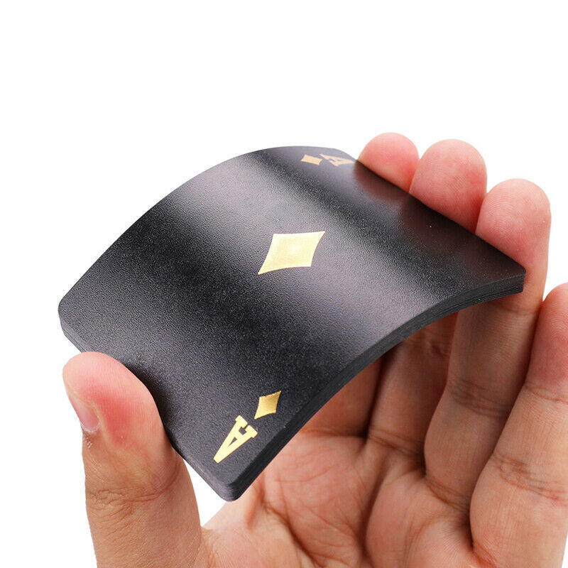 Waterproof Plastic Playing Cards Game Black Poker Polish Poker Star Board GSEAU