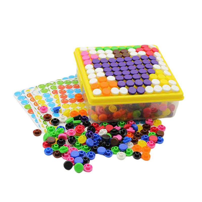 500 PCS Mosaic Jigsaw Puzzle Educational Building Blocks Kids Learning Toys