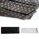 Computer German  Keyboard Film Stickers Letters Alphabet Desktop Scrub JBG CYR
