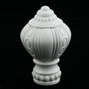 4Pcs Decorative Window Curtain Pole Rod End Cap Final Head 28mm White