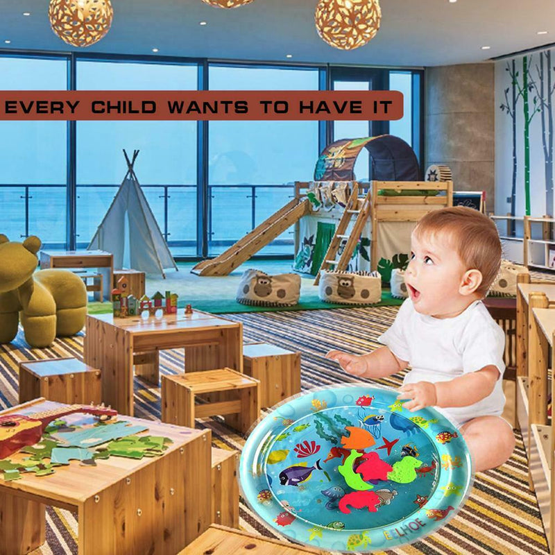 Baby Kids Water Play Mat Inflatable Thicken PVC Infant Gym Playmat Toys