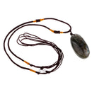 Black Labradorite Moonstone Crystal Pendants Feng Shui Luck Stone