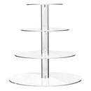 4 Tier Round Acrylic Cupcake Display Stand,Wedding Party Dessert Stand Tree
