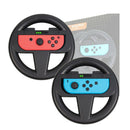 Black 2 pcs joy-con grip steering wheel handle controller for nintendo switch %a