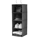 4-Layer Cotton And Linen Wardrobe Hanging Foldable Storage Bag For Underwea