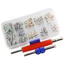 102pcs Car R12&R134 A/C System Air Conditioner Schrader Valve Core Tool Kit