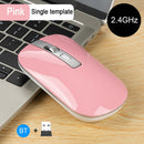 1600DPI Wireless Mouse 2.4GHz Receiver Bluetooth5.0 Mute Gaming Mice for MacBook