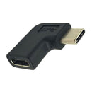 USB 3.1 Type C Female to 90 Degree Angle Male Adapter Plug