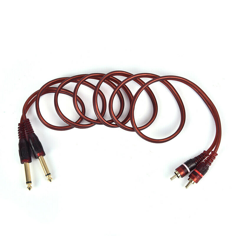 1.5M Cable, Dual RCA Male to Dual 6.35mm 1/4 inch Male Mixer Audio CableBDSE