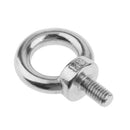 10x 316 Grade Stainless Steel Lifting Ring Eye Bolt Nuts Screws Bolts 8mm