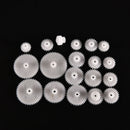 Different sizes 19X Plastic Gears NP.5 For Robotics Models Shaft Part DIY Car Gw