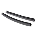 2Pieces Longboard Protective Strip Outdoor Skateboarding Accessories Black
