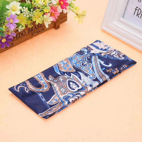 Women Soft Sweatband Stretch Printing Hairband Fashion Gym Yoga Headband