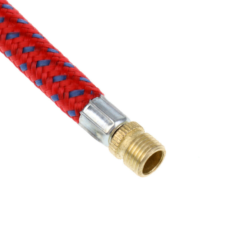 Bike Tire Inflator Head Presta / Schrader Valve+Bicycle Pump Extension Hose