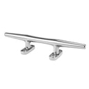 Mirror Polished Heavy Duty Boat Cleat 6 inch 15cm Open Base 316 Stainless Steel