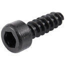 100 Pcs 3mm x 10mm Thread Hexagon Head Self Tapping Screws Black H6Q2