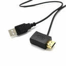 Hdmi Male To Female Connector + USB 2.0 Charger Cable Spliter Adapter Exten N1L6