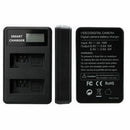 Lp-E5 Usb Lcd Display Dual Port Battery Charger For 450D 500D 1000D Kiss X2
