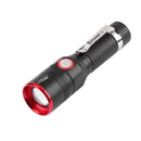 Portable 3 Mode 6000LM Zoomable Micro USB Rechargeable T6 LED Flashlight A