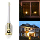 2 PCS Decorative Candle Solar Led Bulb Light With Panel Indoor Lighting On