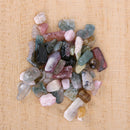 100g 3-5mm Brazil Assorted Color Tourmaline Round Cut Natural Crystal Stone