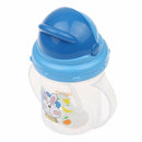 Cute Drinking Bottle Rabbit Sippy Milk Cup Soft Straw For Baby 150ML w/ Handle