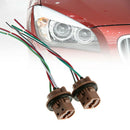 2Pcs 7443 T20 Female Brake Turn Signal Bulb holder Socket adapter Wiring&Harness