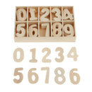 120x Wooden Numbers Scrapbooking Embellishment Card Making Craft Kids Toys