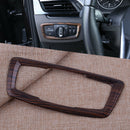 Wooden Pattern Console Head Light Switch Frame Trim Fit for BMW X1 F48 2016-2019