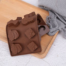Silicone Cake Mould Chocolate Mold Christmas Tree Wand Sock Snowman Baking M Hn