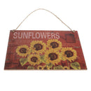 Sunflower Handpainted Wooden Hanging Board Home Wall Garden Art Decorations