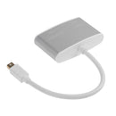 4Kx2K 1080P 2 in 1 Mini Displayport DP to HDMI VGA Adapter Converter Cable