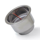 Recessed LED Stainless Steel Cup Drink Can Holder for Car Marine RV (Blue)