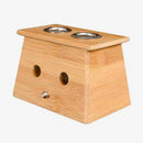 Bamboo Moxa Moxibustion Box Acupuncture Relaxation Roller Stick Holder Neck Z5T4