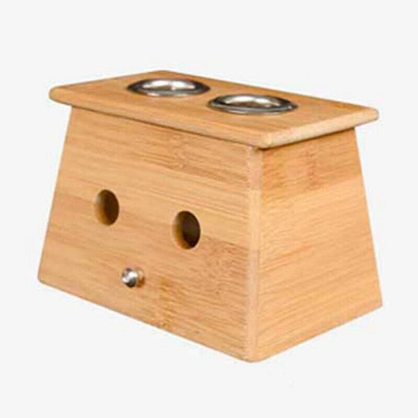 Bamboo Moxa Moxibustion Box Acupuncture Relaxation Roller Stick Holder Neck Z5T4