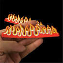 Fire Flames Embroidered Iron / Sew On Patch Jeans T Shirt Hat Cap Bag Coat Badge