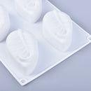 6 Cavity Leaf Shape Silicone Soap Mold DIY Handmade Soap Making Molds Cake MoSE