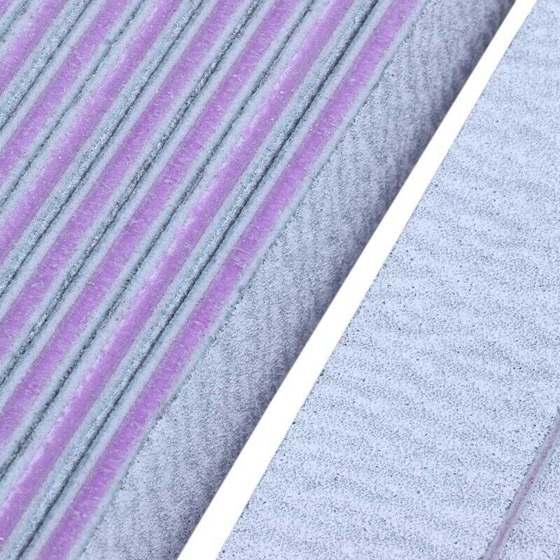 10 Nail Files Double Sided 180/100 Grit GREY Straight Emery Board O7A5