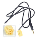 Car 6Pin 3.5MM Black AUX Input Adapter Cable Line for Peugeot 206 207 307 3 S6S3