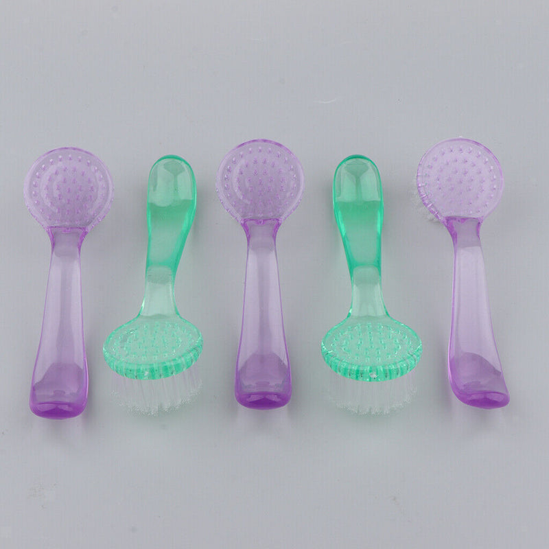 5Pcs Nail Art Dust Cleaning Brushes Manicure Pedicure Nails Washing Brush