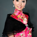 Wedding Bridal Organza Shawl Shrug Bolero Coat Wrap Party Cocktail Fantasy  A